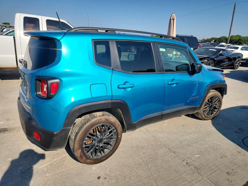 2020 Jeep Renegade VIN ZACNJAA15LPL35573 COPART salvage auction — FRONT END, TX - CERTIFICATE OF TITLE, sold $725 on 2026-08-06 (photo 3)