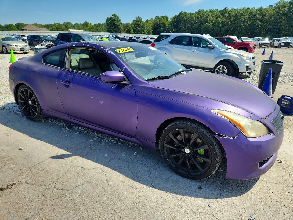 2008 Infiniti G37 VIN JNKCV64E68M101800 COPART salvage auction — VANDALISM, MS - CERT OF TITLE-SALVAGED, sold $800 on 2026-09-11 (photo 4)