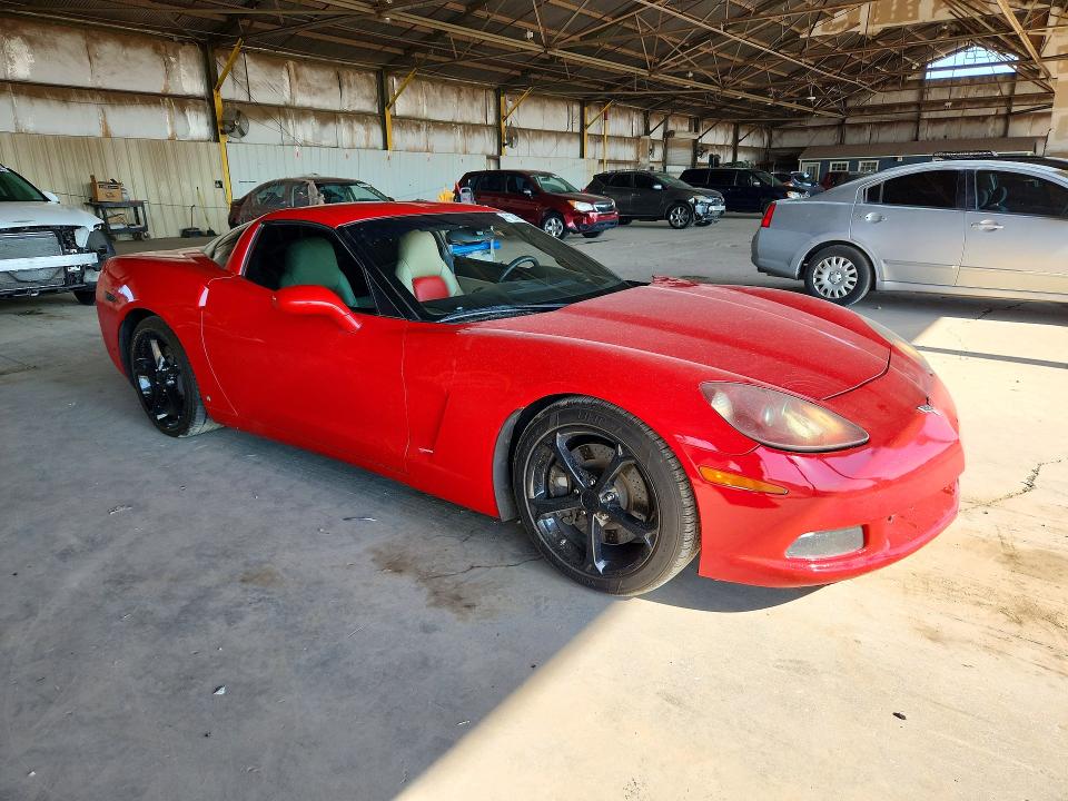 2006 Chevrolet Corvette VIN 1G1YY26U465130711 COPART salvage auction — NORMAL WEAR, Az - Cert Of Title-Restored Salvage, sold $7,700 on 2026-08-26 (photo 4)