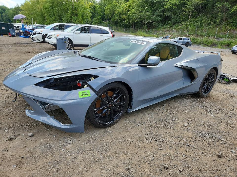 2024 Chevrolet Corvette VIN 1G1YB2D41R5111459 COPART salvage auction — FRONT END, NY - MV-907A SALVAGE CERTIFICATE, sold $32,500 on 2026-09-08 (photo 1)