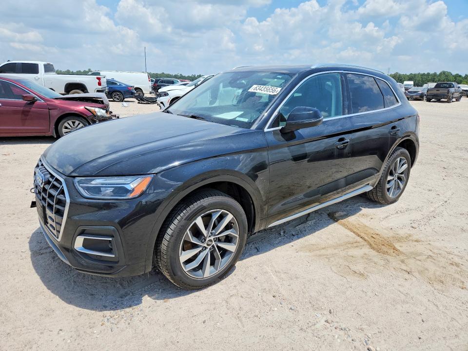 2021 Audi Q5 VIN WA1BAAFYXM2023069 — COPART salvage auction photo