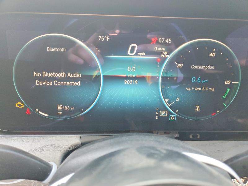 2021 Mercedes-benz E-klasse VIN W1KZF8DB7MA925655 COPART salvage auction — FRONT END, Ca - Salvage Certificate, sold $6,500 on 2026-09-21 (photo 9)
