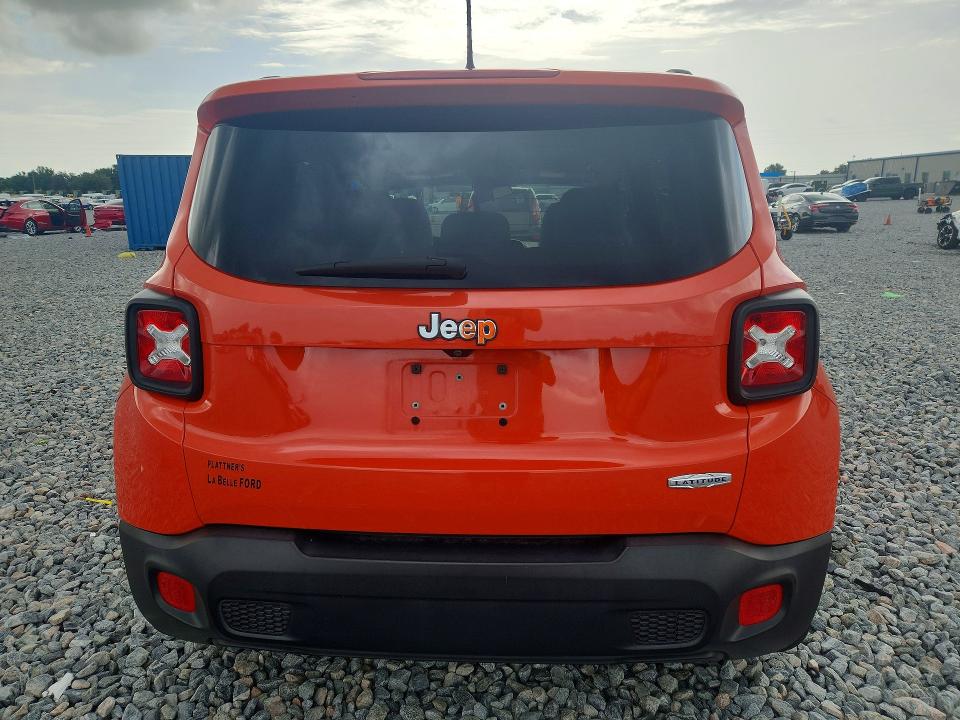 2017 Jeep Renegade VIN ZACCJABB5HPF50475 COPART salvage auction — FRONT END, Fl - Cert Of Title Slvg Rebuildable, sold $1,650 on 2026-08-14 (photo 6)