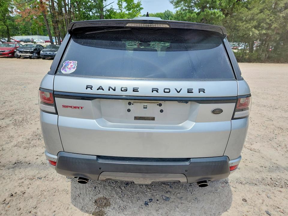 2017 Land rover Range rover sport VIN SALWV2FV7HA125361 COPART salvage auction — WATER/FLOOD, Nc - Salvage Certificate Of Title, sold $7,500 on 2026-08-21 (photo 6)