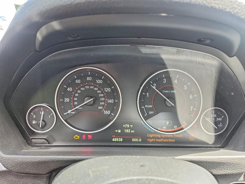 2016 BMW 3er VIN WBA8E3G56GNT26533 COPART salvage auction — FRONT END, Ny - Mv-907A Salvage Certificate, sold $3,800 on 2026-08-20 (photo 9)
