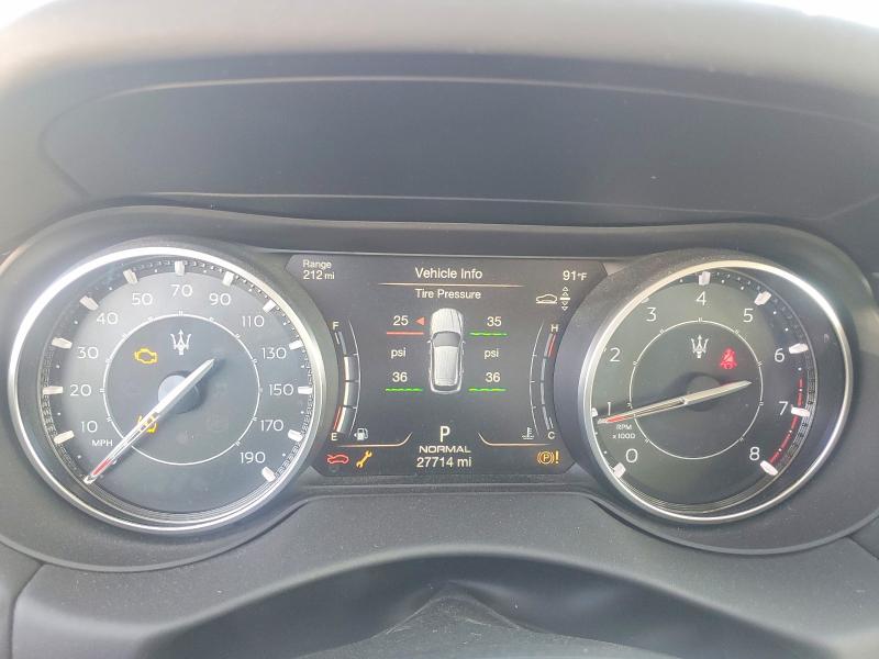 2022 Maserati Levante VIN ZN661XUA9NX398535 COPART salvage auction — FRONT END, Ca - Salvage Certificate, sold $14,300 on 2026-08-17 (photo 9)