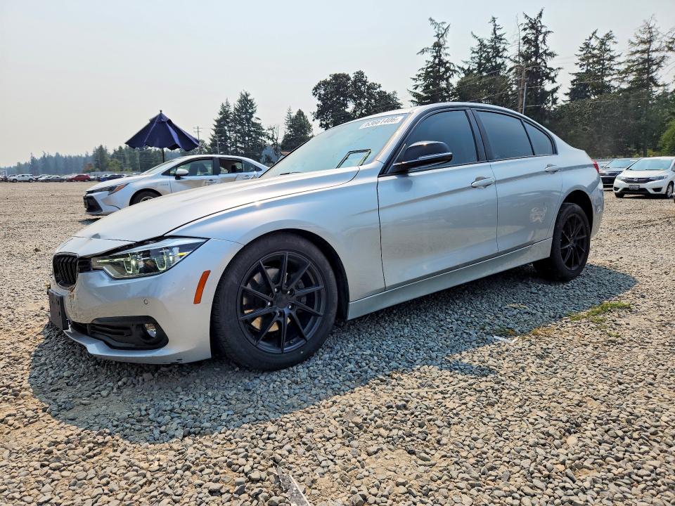 2018 BMW 3 series VIN WBA8E5G56JNV01754 COPART salvage auction — FRONT END, WA - BILL OF SALE, sold $1,300 on 2026-08-14 (photo 1)