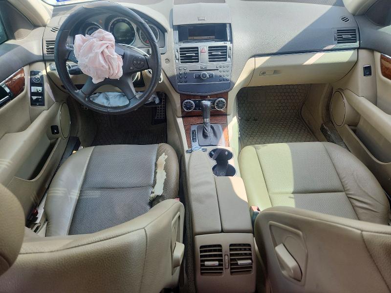 2011 Mercedes-benz C class VIN WDDGF5EB1BR182655 COPART salvage auction — FRONT END, TX - SALVAGE VEHICLE TITLE, sold $375 on 2026-08-06 (photo 8)