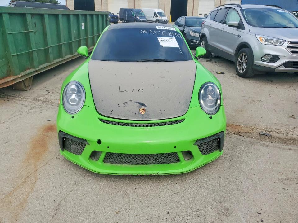 2018 Porsche 911 VIN WP0AC2A95JS175760 COPART salvage auction — FRONT END, Az - Cert Of Title - Salvage, sold $23,500 on 2026-08-14 (photo 5)