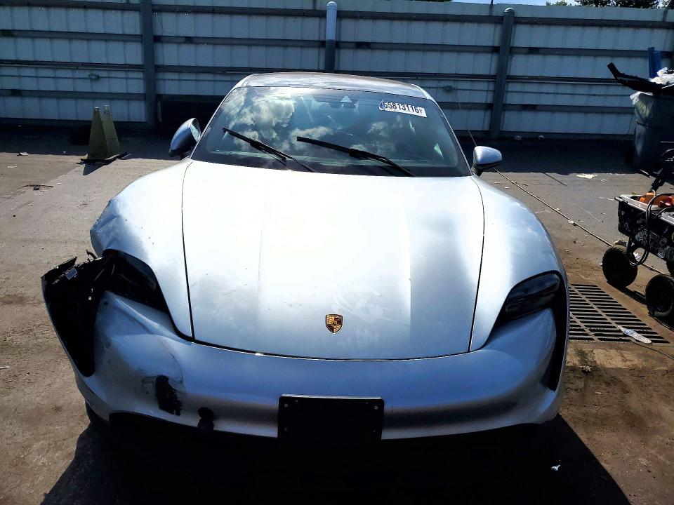 2021 Porsche Taycan VIN WP0AA2Y15MSA16721 COPART salvage auction — FRONT END, Salvage Title, sold $23,900 on 2026-09-21 (photo 5)