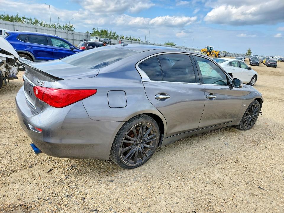 2016 Infiniti Q50 VIN JN1FV7AR5GM450363 COPART salvage auction — FRONT END, Ab - Bos - Active, sold $7,700 on 2026-08-20 (photo 3)
