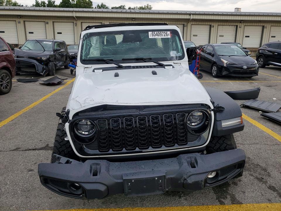 2025 Jeep Wrangler VIN 1C4PJXDN6SW573771 COPART salvage auction — FRONT END, Fl - Certificate Of Destruction, sold $14,000 on 2026-09-14 (photo 5)