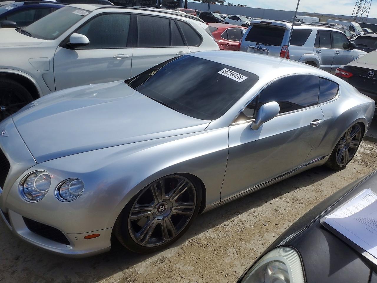 2013 Bentley Continental VIN SCBFT7ZA9DC085367 COPART salvage auction — Vandalized, CA - SALVAGE CERTIFICATE, sold $27,250 on 2026-09-08 (photo 1)