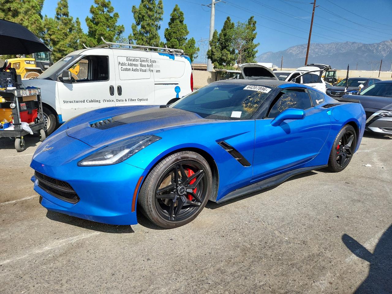 2014 Chevrolet Corvette Stingray VIN 1G1YF2D74E5124909 — COPART salvage auction photo