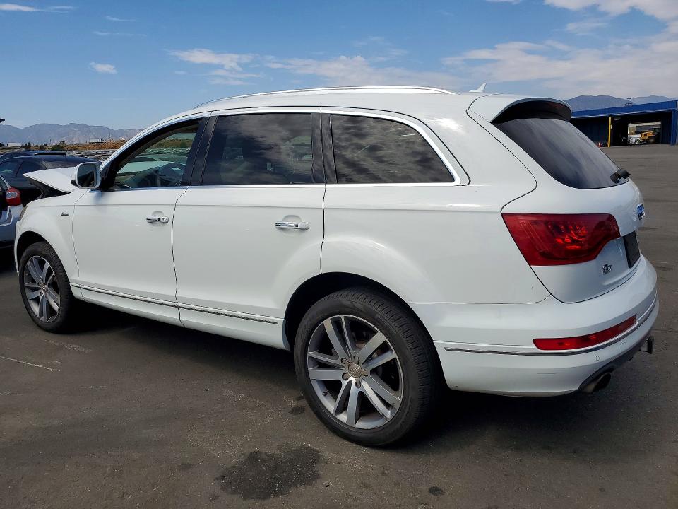 2014 Audi Q7 VIN WA1LGAFE8ED016524 COPART salvage auction — FRONT END, Ca - Salvage Certificate, sold $325 on 2026-09-02 (photo 2)