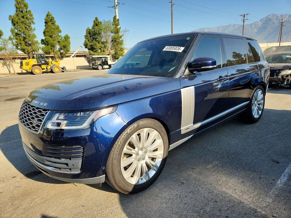 2020 Land rover RANGE ROVER VIN SALGS5SE2LA592765 — COPART salvage auction photo