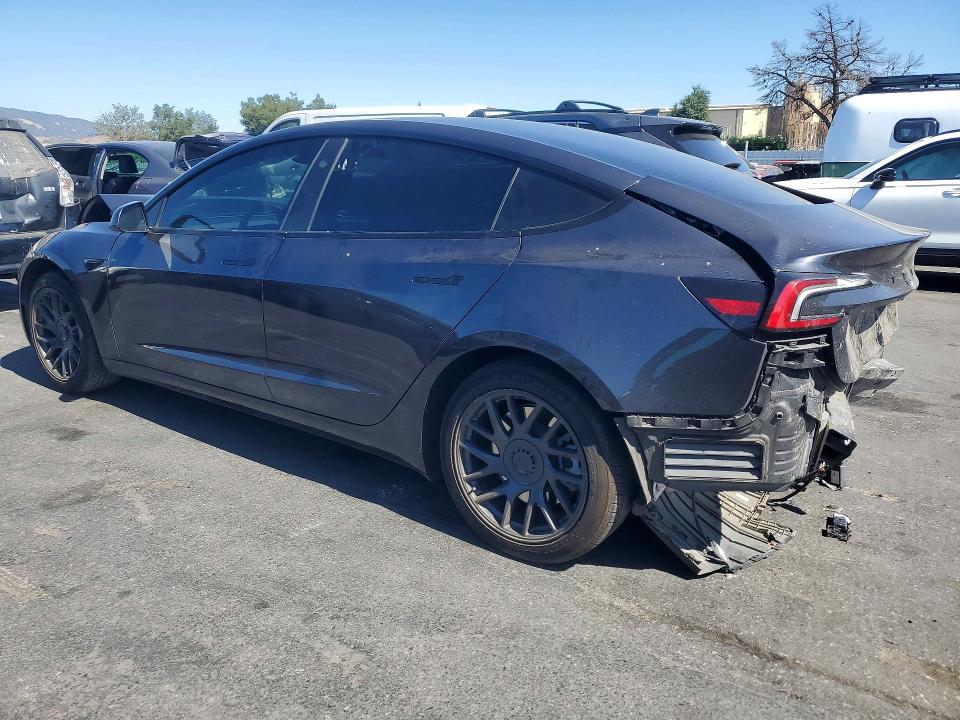 2025 Tesla Model 3 VIN 5YJ3E1EA4SF995103 COPART salvage auction — FRONT END, Ca - Salvage Certificate, sold $9,400 on 2026-09-01 (photo 2)