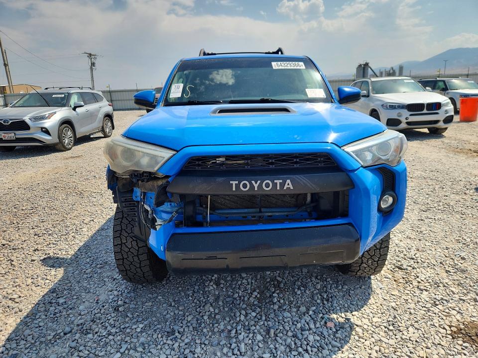 2019 Toyota 4runner VIN JTEBU5JR6K5732626 COPART salvage auction — FRONT END, Fl - Cert Of Title W/Slvg History (P), sold $22,600 on 2026-08-21 (photo 5)