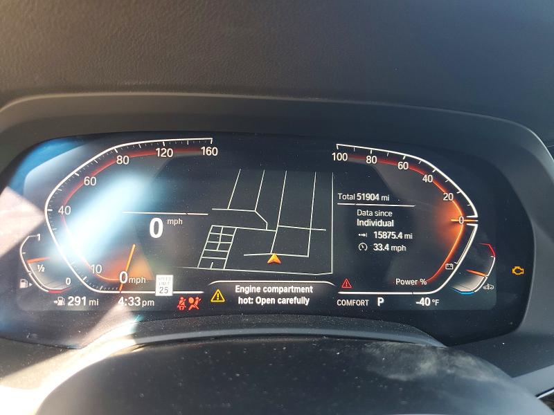 2021 BMW X5 VIN 5UXCR4C00M9F06355 COPART salvage auction — FRONT END, Ca - Salvage Certificate, sold $17,700 on 2026-08-20 (photo 9)