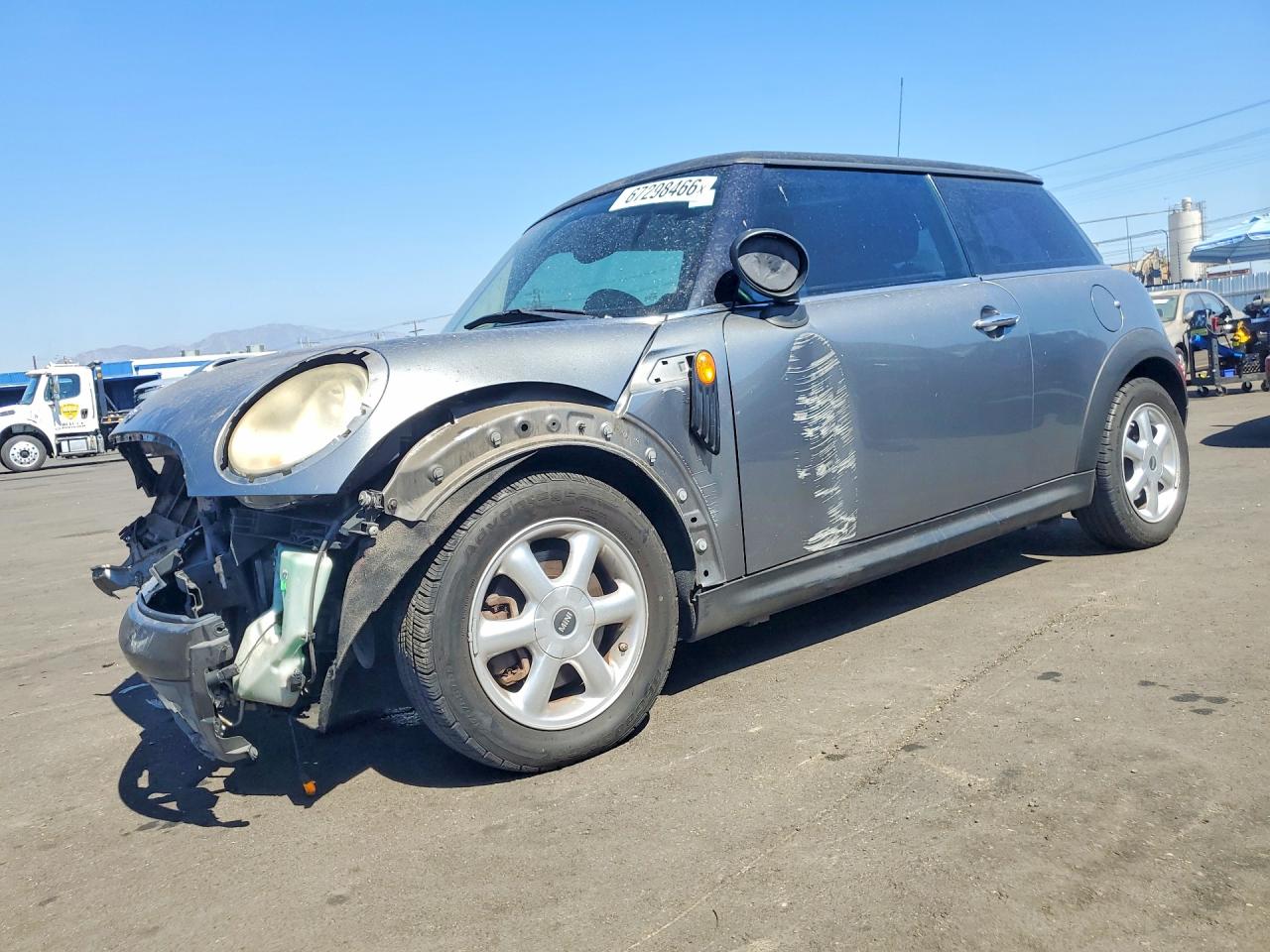 2010 Mini Cooper VIN WMWMF3C58ATZ66019 COPART salvage auction — Front End, CA - SALVAGE CERTIFICATE, sold $350 on 2026-09-16 (photo 1)