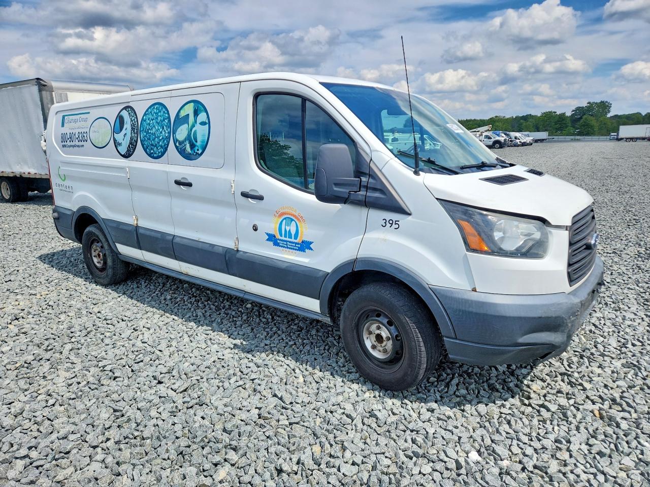 2015 Ford Transit VIN 1FTNE9ZM0FKA55675 COPART salvage auction — Hail, OH - CERT OF TITLE-SALVAGE, sold $1,900 on 2026-09-18 (photo 4)
