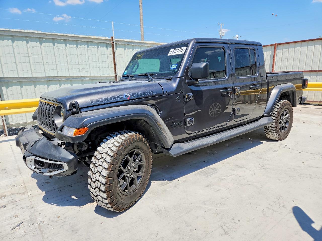 2025 Jeep Gladiator VIN 1C6PJTAG6SL522858 COPART salvage auction — Front End, Sv - Salvage Title, sold $26,250 on 2026-09-25 (photo 1)