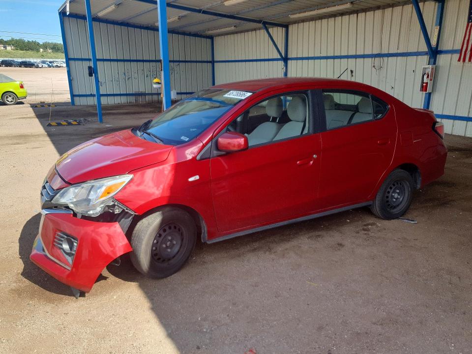 2021 Mitsubishi Mirage VIN ML32FUFJ6MHF01115 COPART salvage auction — FRONT END, Co - Cert Of Title-Salvage History, sold $1,850 on 2026-08-24 (photo 1)