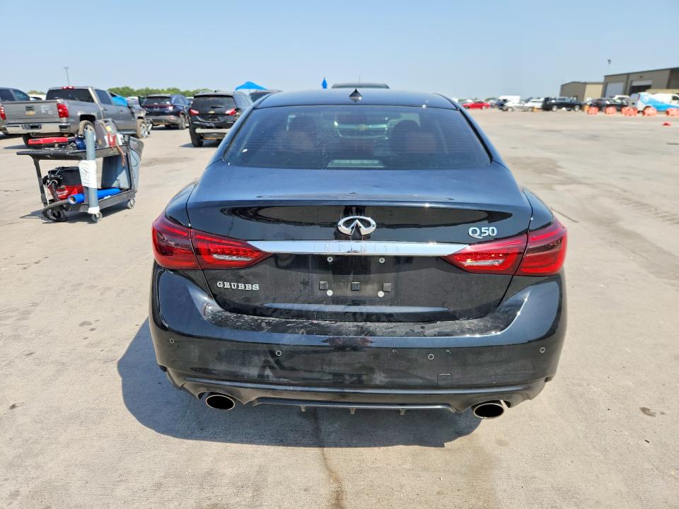 2023 Infiniti Q50 VIN JN1EV7BPXPM512641 COPART salvage auction — HAIL, Tx - Certificate Of Title, sold $13,500 on 2026-08-24 (photo 6)
