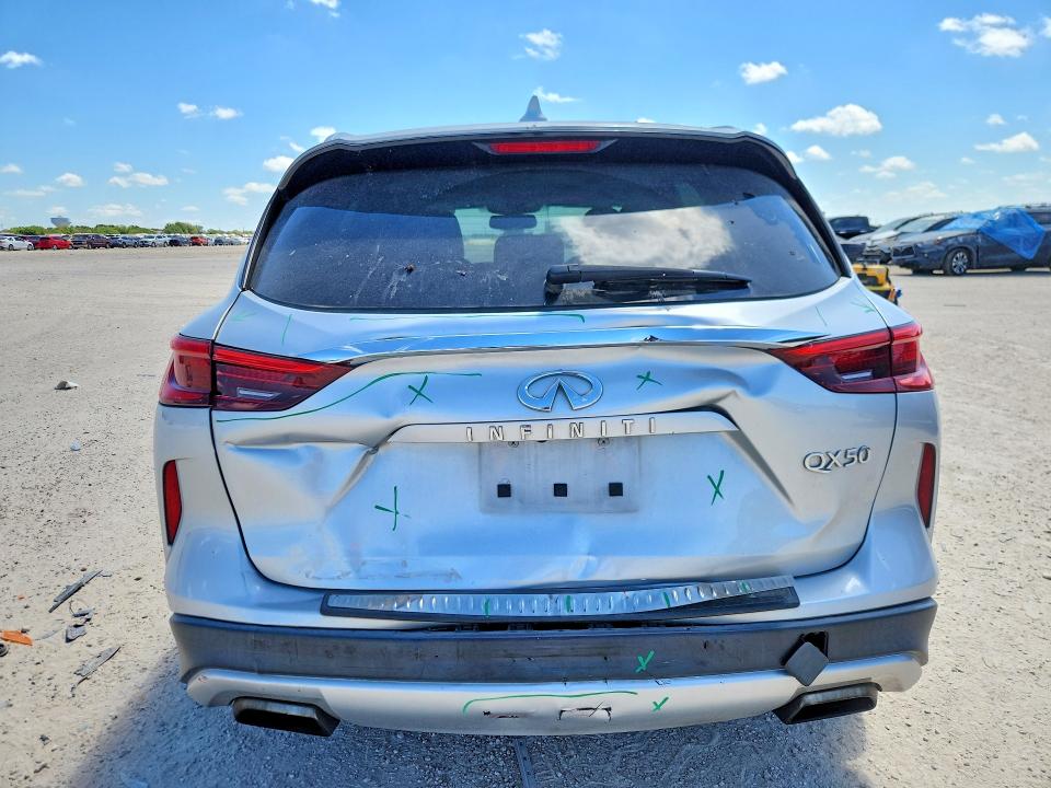 2019 Infiniti Qx50 VIN 3PCAJ5M16KF137675 COPART salvage auction — FRONT END, Tx - Salvage Vehicle Title, sold $4,250 on 2026-10-03 (photo 6)