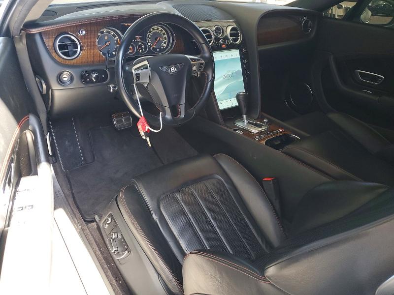 2013 Bentley Continental VIN SCBFT7ZA9DC085367 COPART salvage auction — VANDALISM, Ca - Salvage Certificate, sold $20,600 on 2026-08-18 (photo 8)