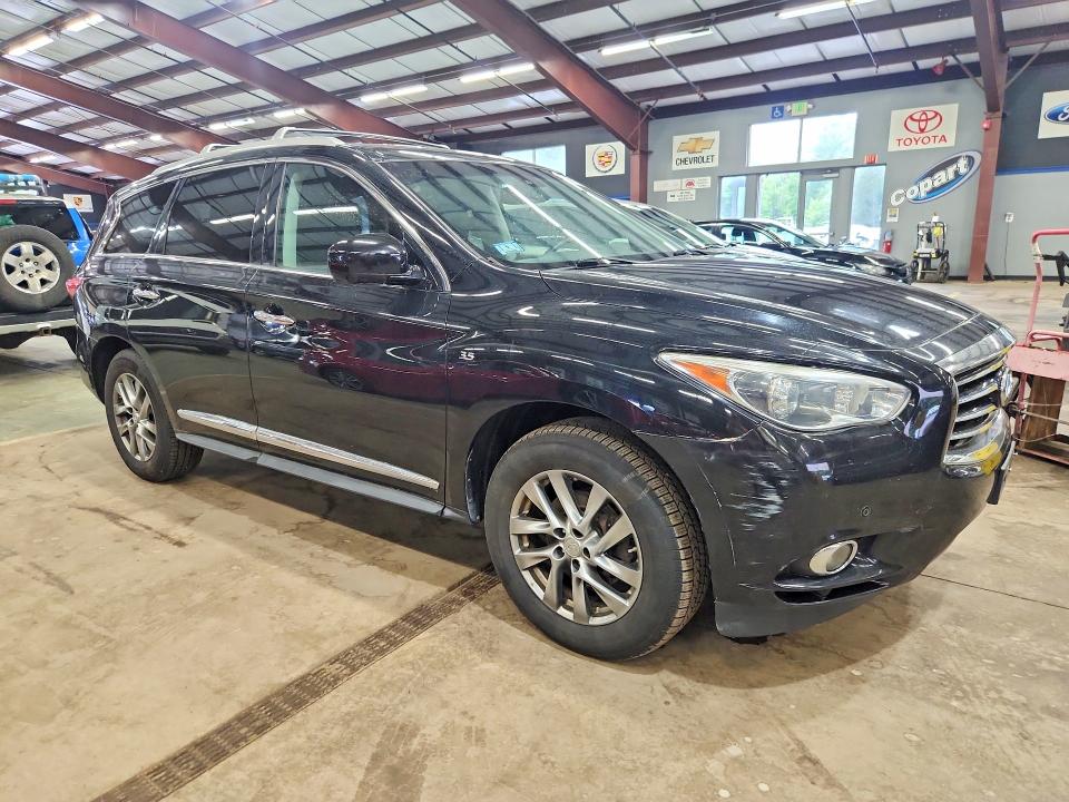 2014 Infiniti Qx60 VIN 5N1AL0MM9EC544443 COPART salvage auction — FRONT END, MA - CERTIFICATE OF TITLE (P), sold $2,100 on 2026-09-08 (photo 4)