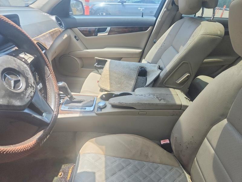 2012 Mercedes-benz C class VIN WDDGF4HB7CR220879 COPART salvage auction — FRONT END, La - Certificate Of Title, sold $400 on 2026-08-14 (photo 7)