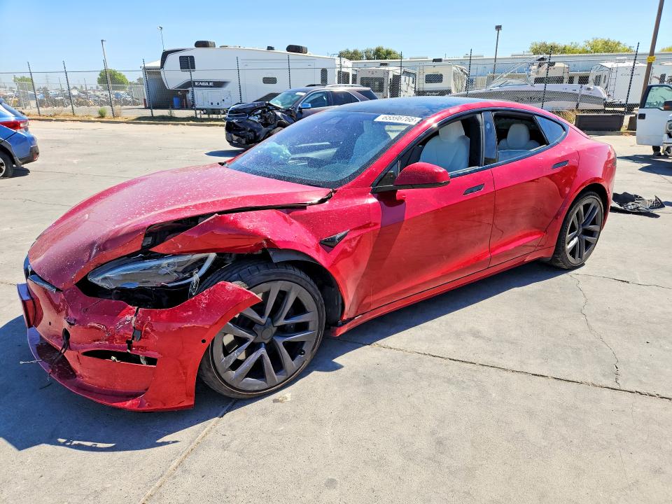 2022 Tesla Model s VIN 5YJSA1E56NF473877 — COPART salvage auction photo