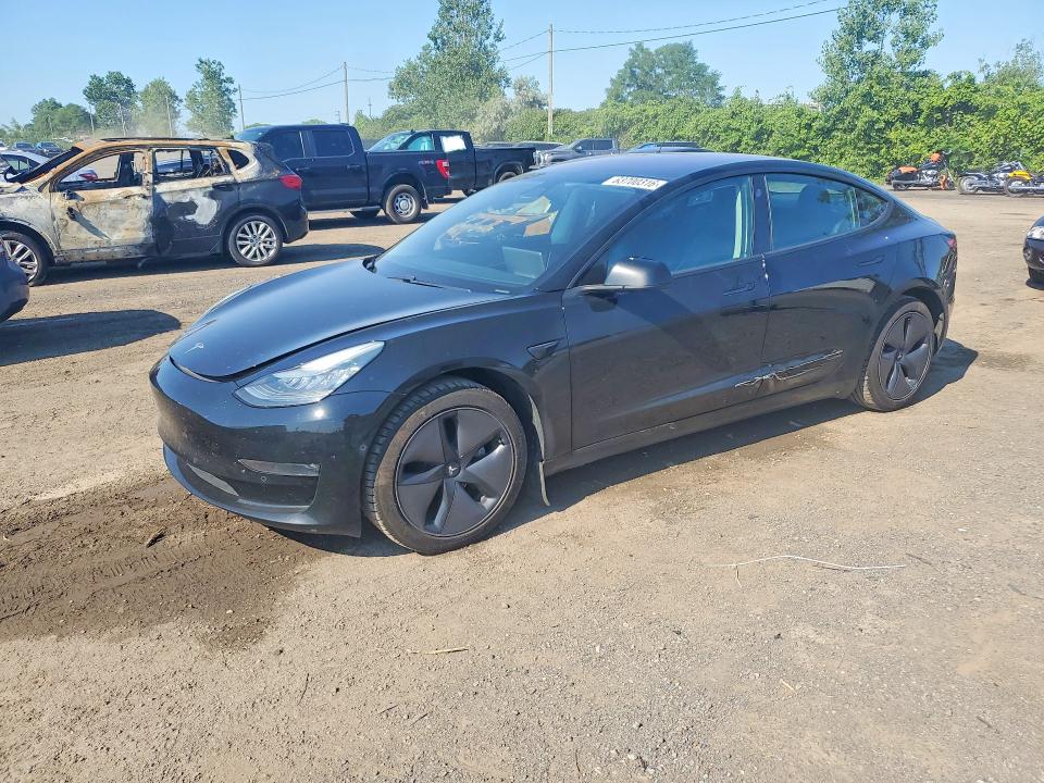 2019 Tesla Model 3 VIN 5YJ3E1EA0KF321336 COPART salvage auction — SIDE, QC - GRAVEMENT ACCIDENTE, sold $7,400 on 2026-09-08 (photo 1)