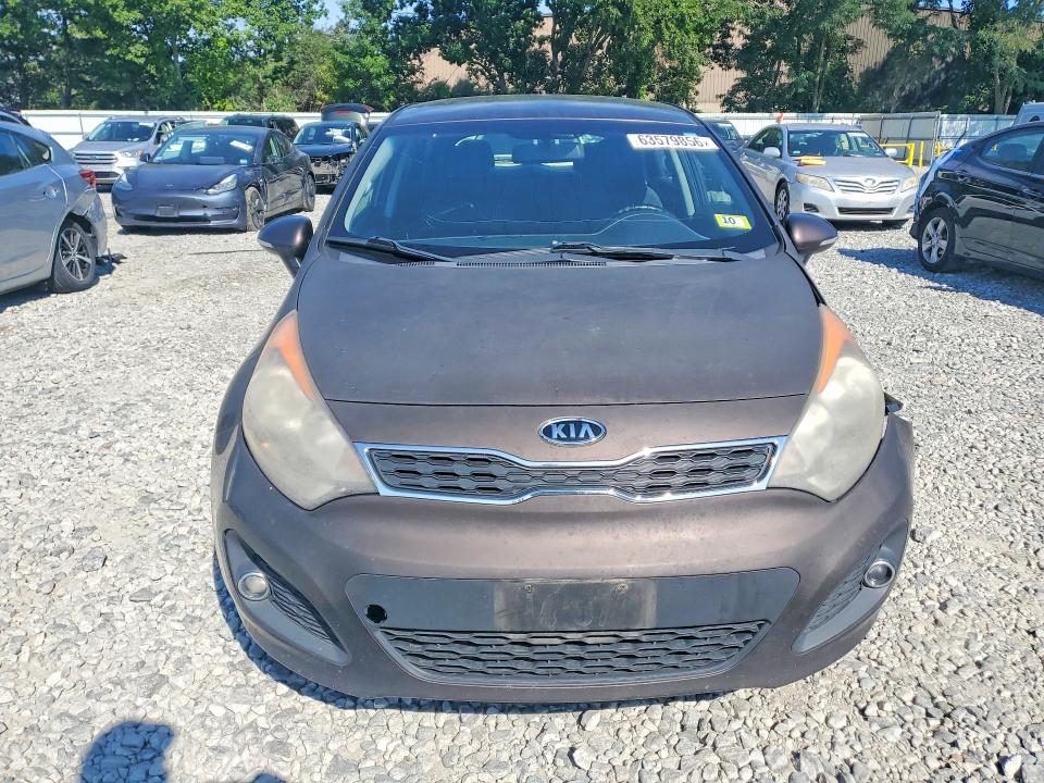 2012 Kia Rio VIN KNADN5A32C6011069 COPART salvage auction — FRONT END, Ma - Cert Of Title-Reconstrctd Coll, sold $375 on 2026-09-09 (photo 5)