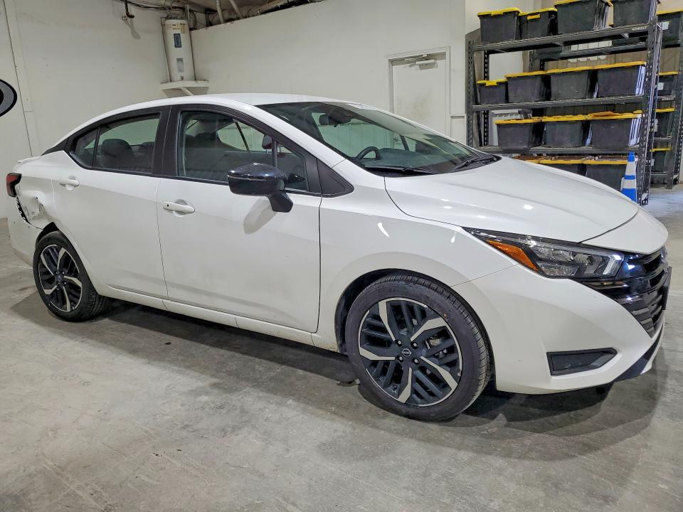 2025 Nissan Versa VIN 3N1CN8FV9SL833692 COPART salvage auction — REAR END, Ca - Certificate Of Title (P), sold $8,300 on 2026-08-17 (photo 4)