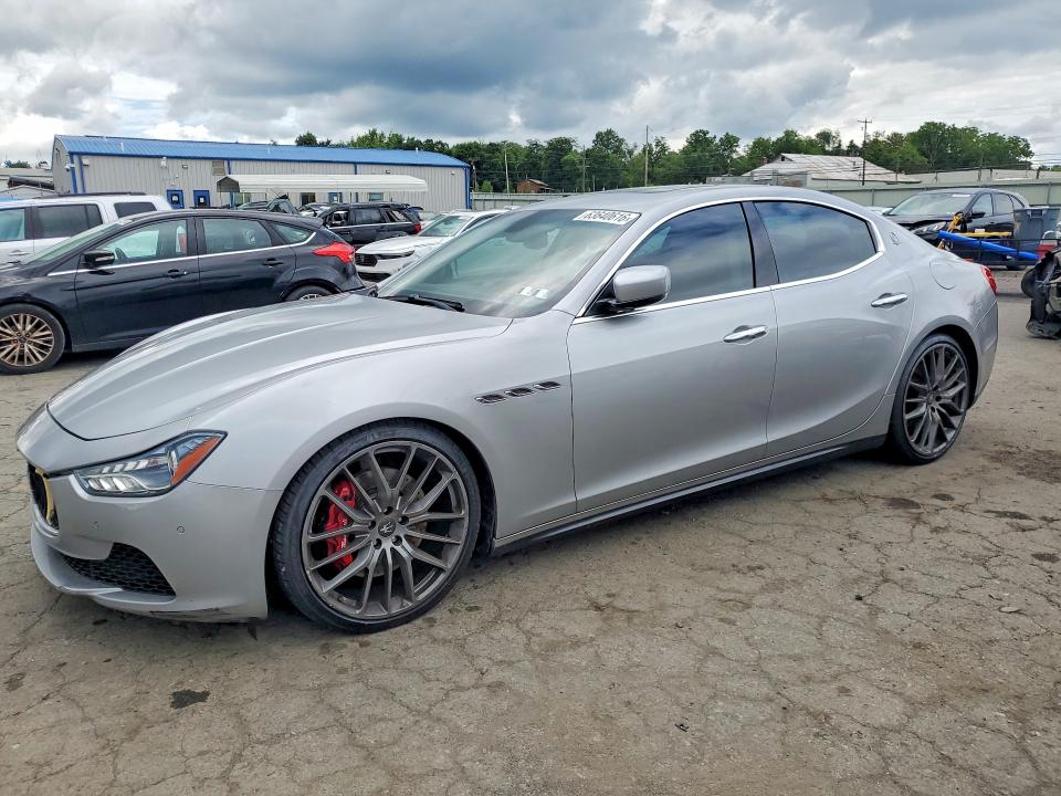 2015 Maserati Ghibli VIN ZAM57RTA5F1139310 COPART salvage auction — SIDE, Pa - Certificate Of Salvage, sold $6,800 on 2026-09-04 (photo 1)
