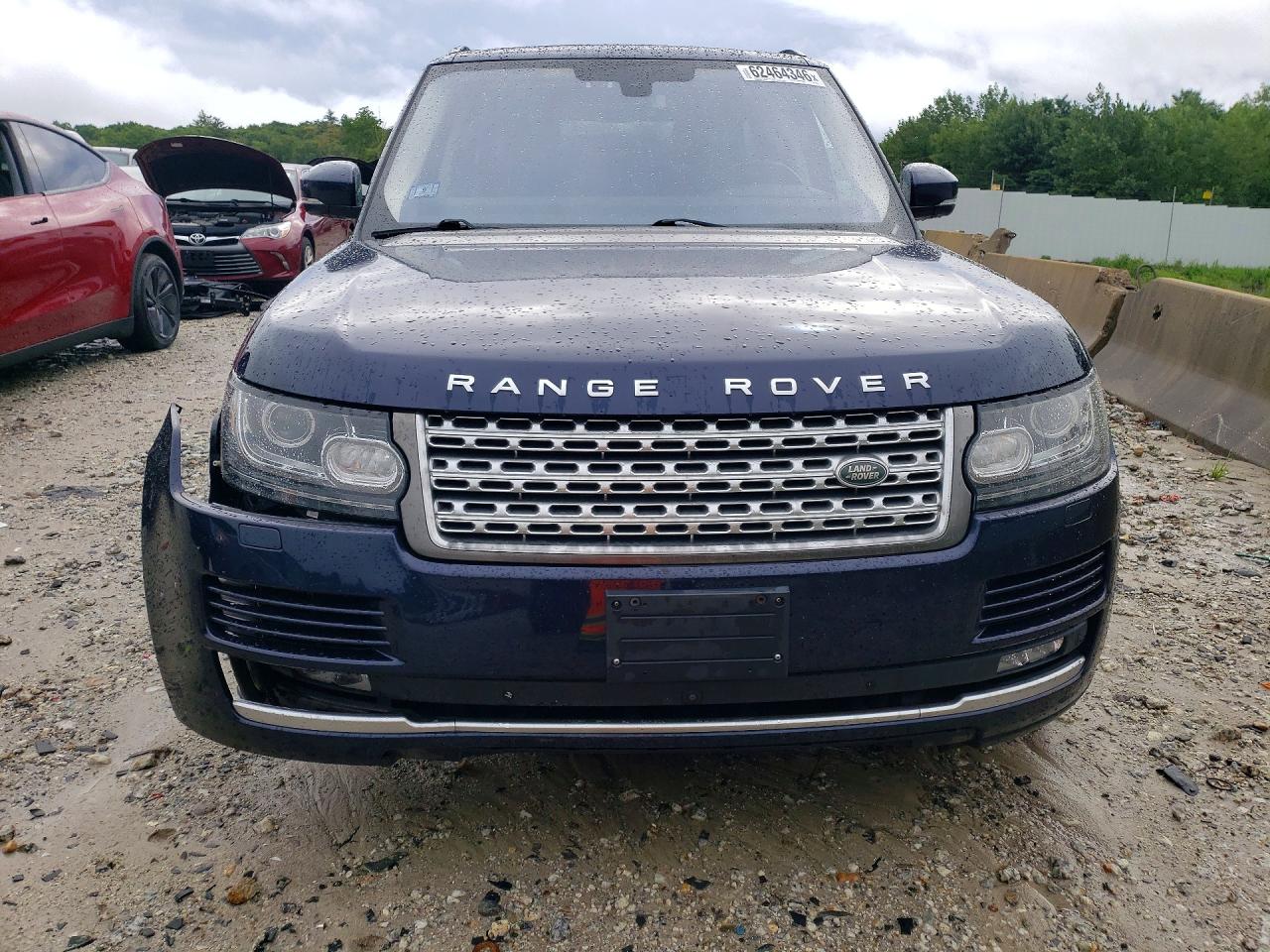 2016 Land rover RANGE ROVER VIN SALGS2EF3GA281547 COPART salvage auction — Front End, MA - CERT OF TITLE-RECONSTRCTD COLL, sold $3,800 on 2026-08-26 (photo 5)