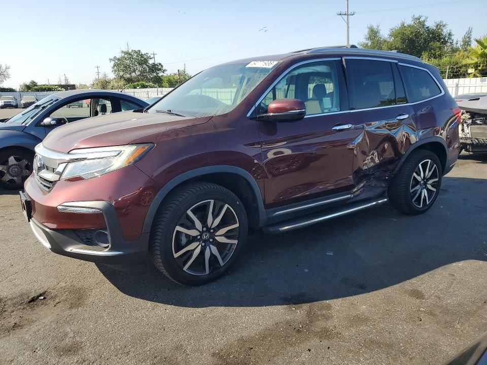 2019 Honda Pilot VIN 5FNYF6H98KB079638 — COPART salvage auction photo