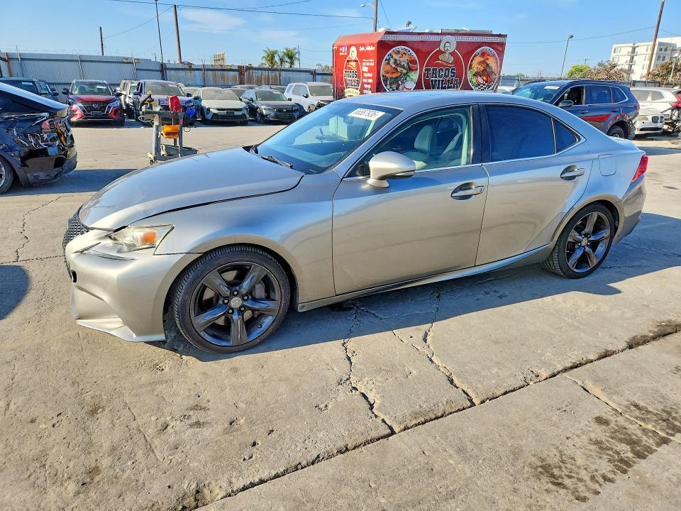 2014 Lexus Is VIN JTHBE1D28E5004267 COPART salvage auction — FRONT END, Ca - Salvage Certificate, sold $4,950 on 2026-09-14 (photo 1)