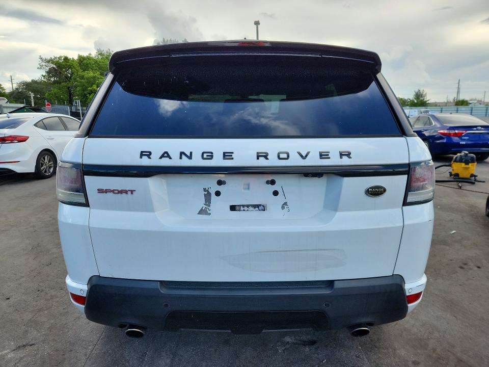 2016 Land rover Range rover sport VIN SALWS2VF2GA549080 COPART salvage auction — NORMAL WEAR, In - Certificate Of Title (P), sold $7,600 on 2026-08-19 (photo 6)