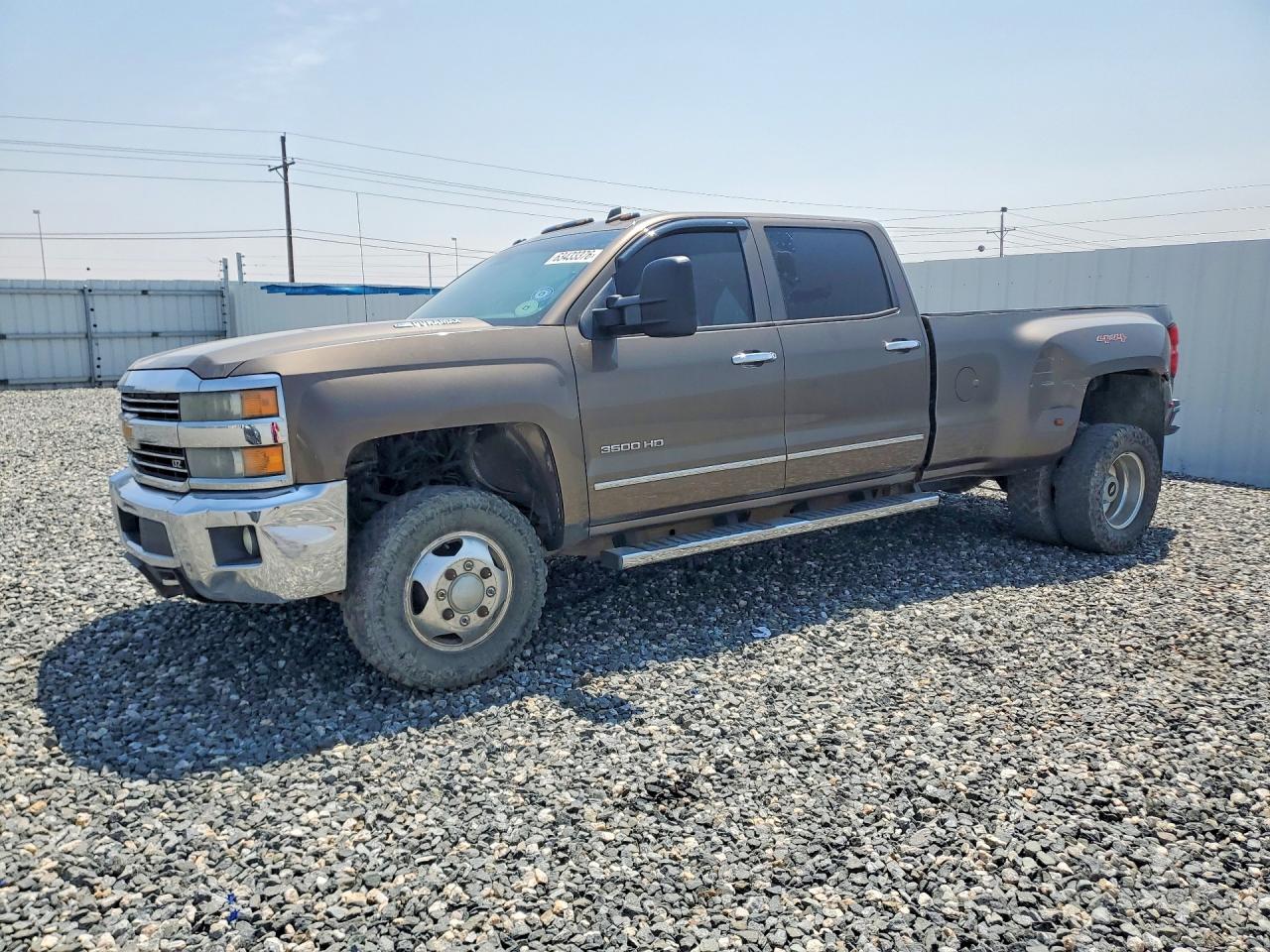2015 Chevrolet Silverado 3500 VIN 1GC4K0E89FF157736 — COPART salvage auction photo