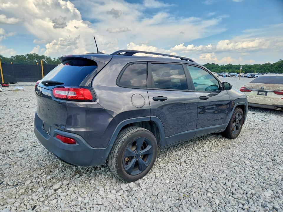 2016 Jeep Cherokee VIN 1C4PJLAS0GW351611 COPART salvage auction — REAR END, Ga - Certificate Of Title, sold $875 on 2026-09-01 (photo 3)