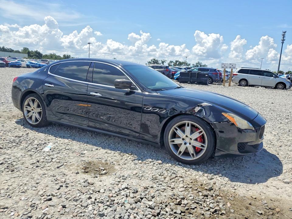 2014 Maserati Quattroporte VIN ZAM56PPA0E1086306 COPART salvage auction — FRONT END, Fl - Cert Of Title Slvg Rebuildable, sold $4,600 on 2026-08-17 (photo 4)