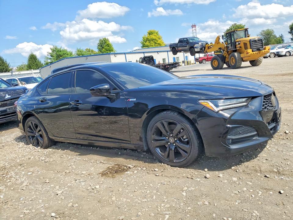 2021 Acura Tlx VIN 19UUB6F56MA007134 COPART salvage auction — FRONT END, Md - Cert Of Salvage < 75% Damage, sold $8,600 on 2026-09-04 (photo 4)