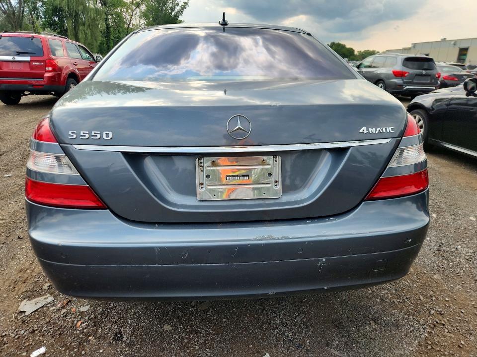 2007 Mercedes-benz S class VIN WDDNG86X27A128268 COPART salvage auction — REAR END, CT - CERT OF TITLE-SALVAGE, sold $525 on 2026-08-14 (photo 6)