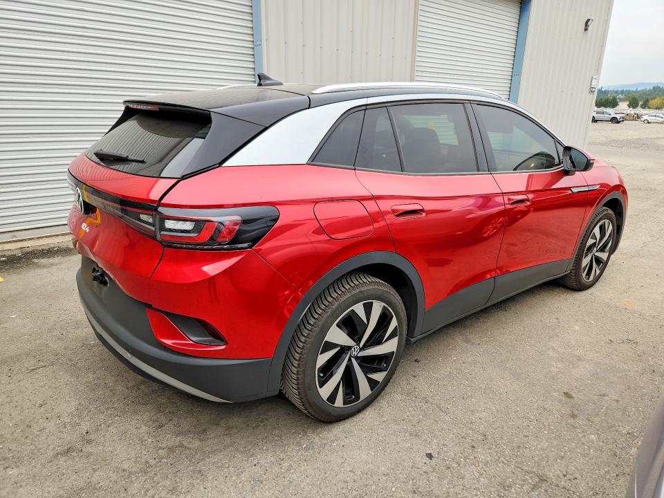 2021 Volkswagen Id.4 VIN WVGUNPE2XMP064688 COPART salvage auction — REAR END, Wa - Cert Of Ownership-Rebuilt, sold $12,500 on 2026-08-31 (photo 3)