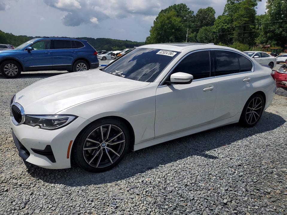 2021 BMW 3er VIN 3MW5R7J00M8B51156 — COPART salvage auction photo
