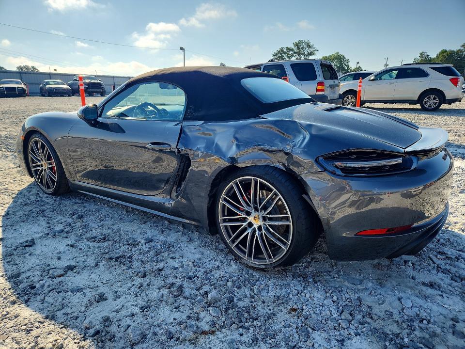 2022 Porsche Boxster VIN WP0CD2A89NS228740 COPART salvage auction — SIDE, Ga - Cert Of Title-Salvage, sold $36,750 on 2026-10-01 (photo 2)
