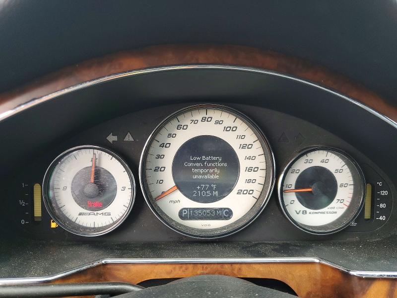 2006 Mercedes-benz Cls-class VIN WDDDJ76X16A014638 COPART salvage auction — MINOR DENT/SCRATCHES, CA - DIS/DLR/EXP ONLY CLEAN TITLE, sold $3,400 on 2026-08-19 (photo 9)
